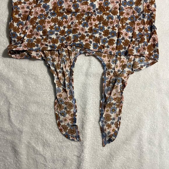 SELFIE Womens Cropped Tie Front Button-Down Top, Size XS, NWT - Picture 14 of 14